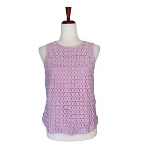 Cupcakes‎ & Cashmere Women's Shirt Size Small Lace Eyelet Preppy Southern Blouse